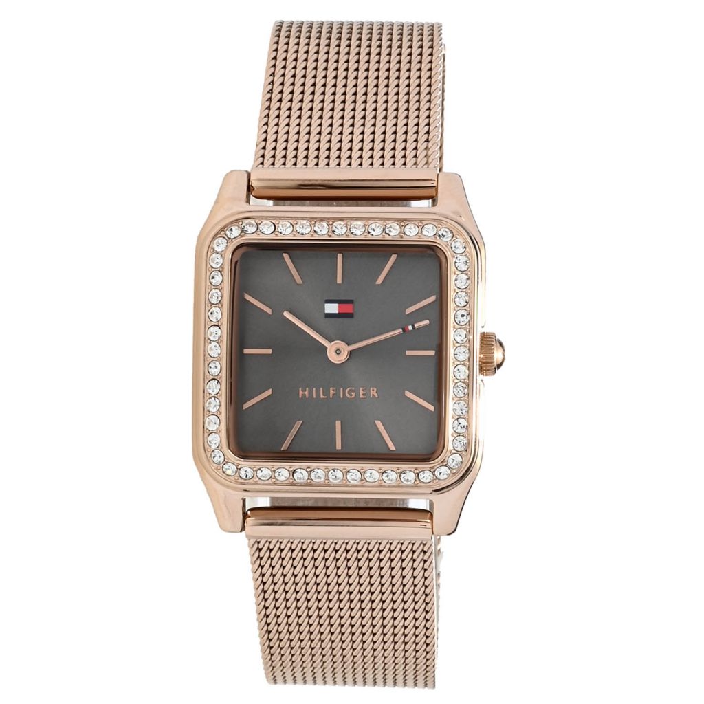 Tommy Hilfiger Women's Quartz Crystal Accented Bracelet Watch