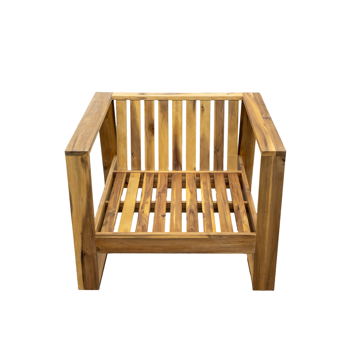 The Lunar Acacia Wood Outdoor Lounge Set with Side Table