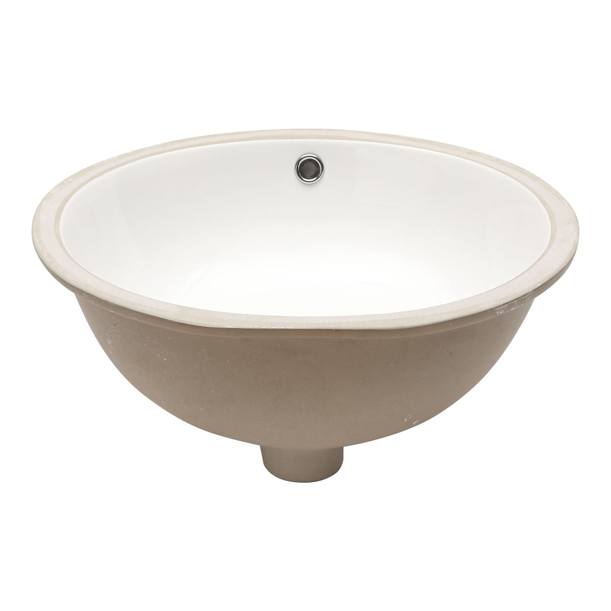 Elegant Ceramic Oval Undermount Bathroom Sink With Overflow