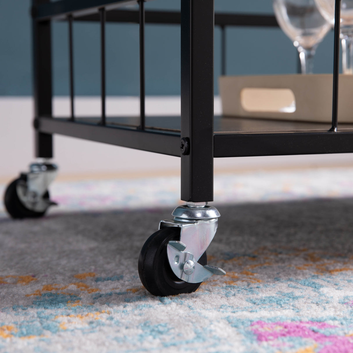 Rolling Kitchen Cart with Three Tiers