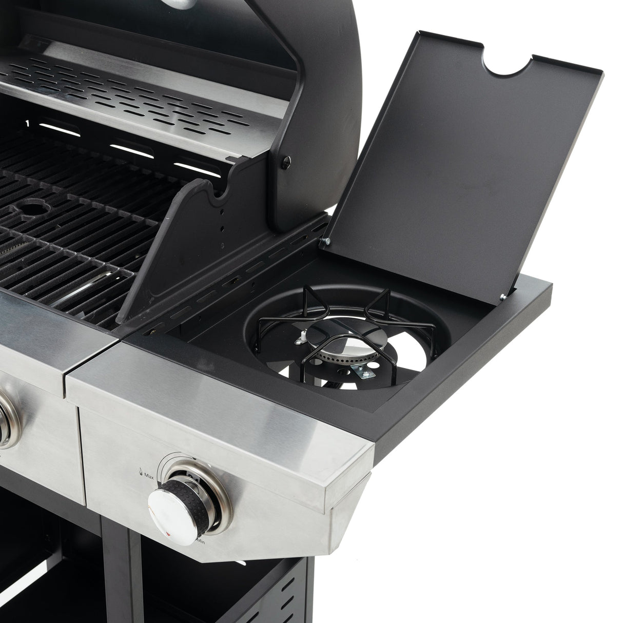 Propane Grill 3 Burner Stainless Steel Gas Grill with Side Burner