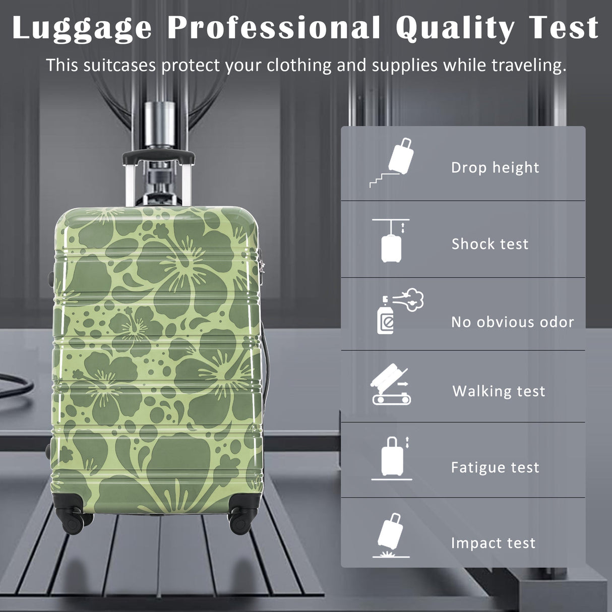 3-Piece Hard Shell Luggage Set – 20" 24" 28" by GigaTech