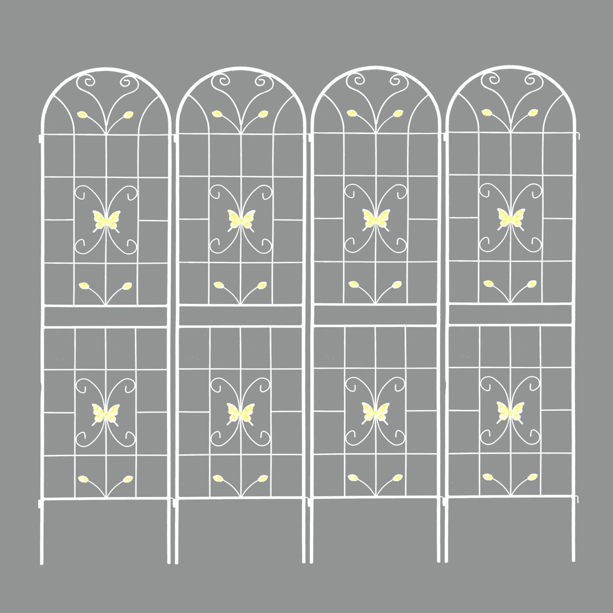 Garden Metal Trellis Rustproof Trellis For Climbing Plants Outdoor Flower Support