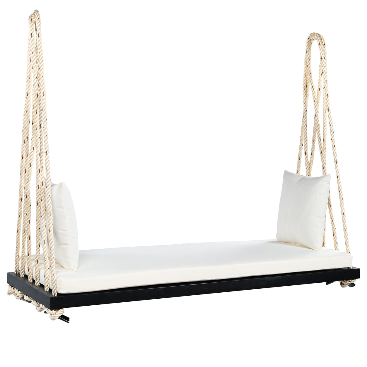 Patio Wooden Swing Chair Hanging Porch Swing Bench