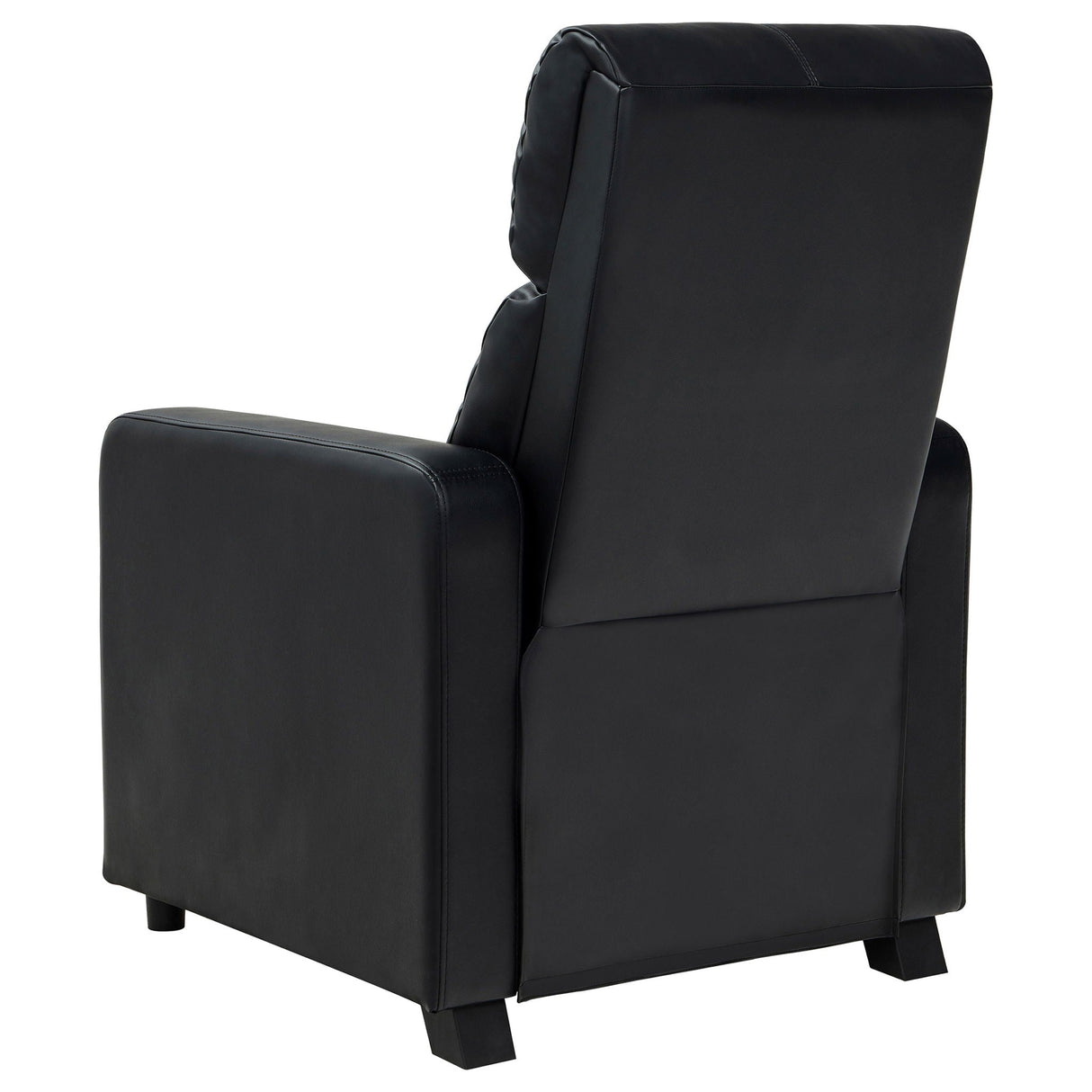 Warren - 5 Seater Home Theater With 4 Wedge Consoles Recliners And Storage Consoles - Black