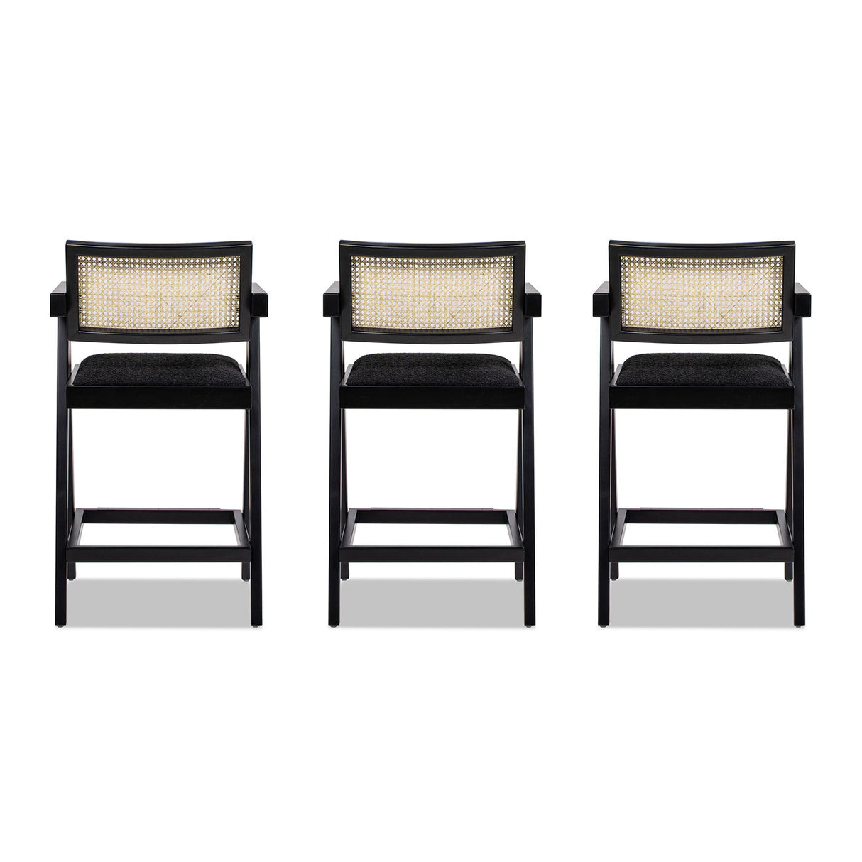 25.5" The Milano Ascensore™ Bar Stools — Set of Three