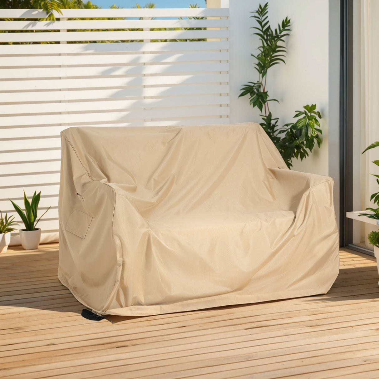 Shield Outdoor Loveseat Sofa CoverBeige