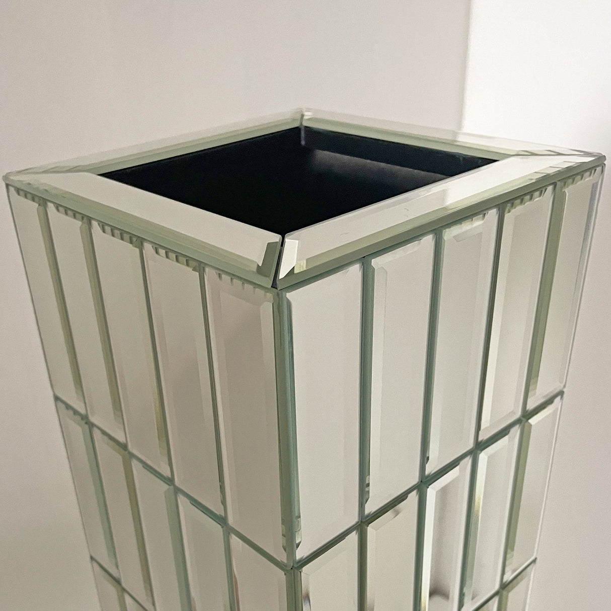 36.02" Tall Mirrored Floor Vase