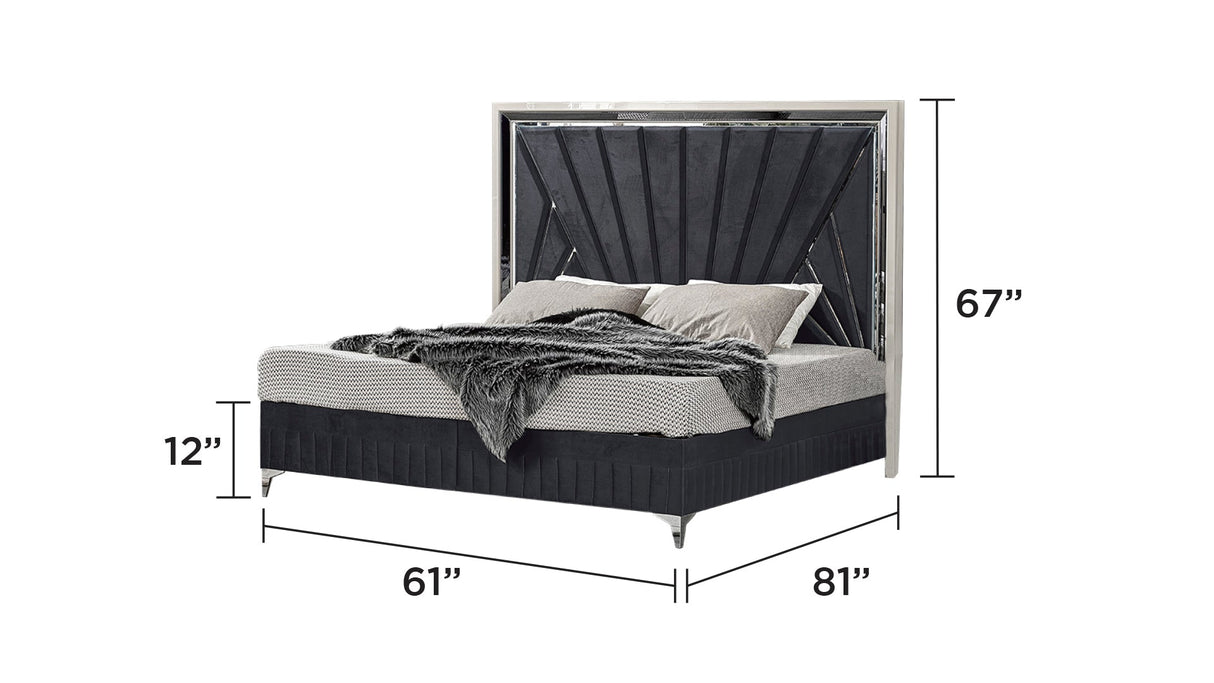 Lavita Modern & Contemporary 5 Pc Queen Upholstered Bedroom Set