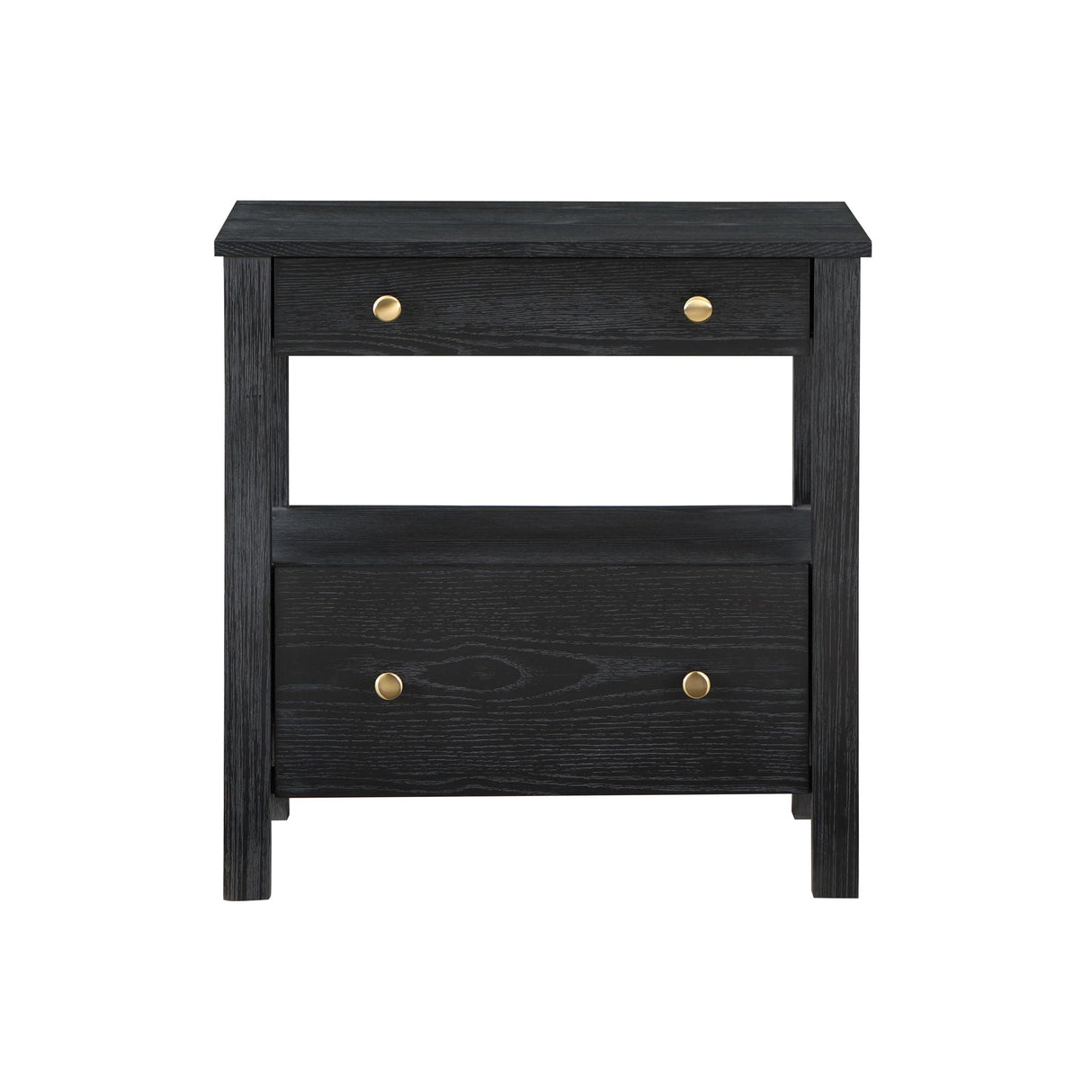 Danielle - 2 Drawer Nightstand - Black