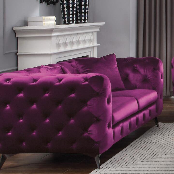 ACME-Atronia-Loveseat,-Purple-Fabric-54906-Sofas