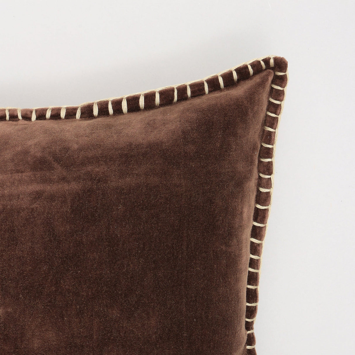 Olivia Stonewashed Velvet Pillow – 19" Square