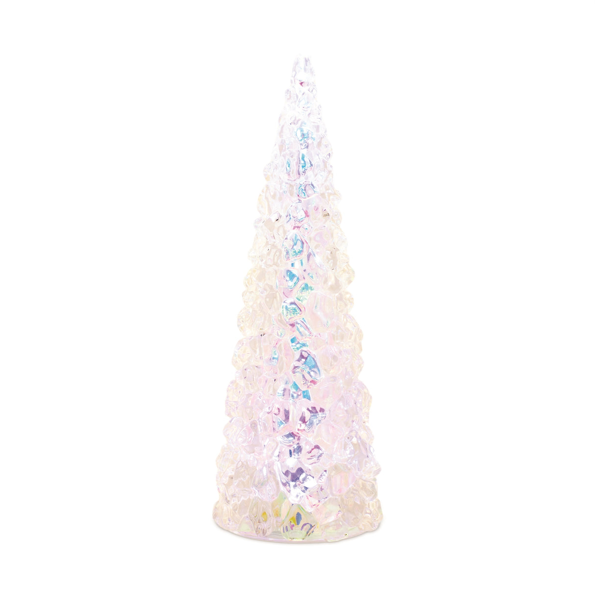 Iridescent LED Pine Tree 13.5"H