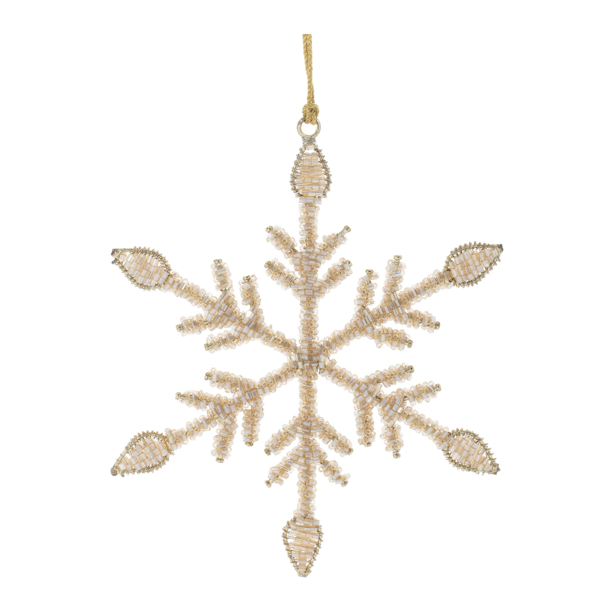 Beaded-metal-snowflake-ornament-(set-of-12)-Christmas-Ornaments