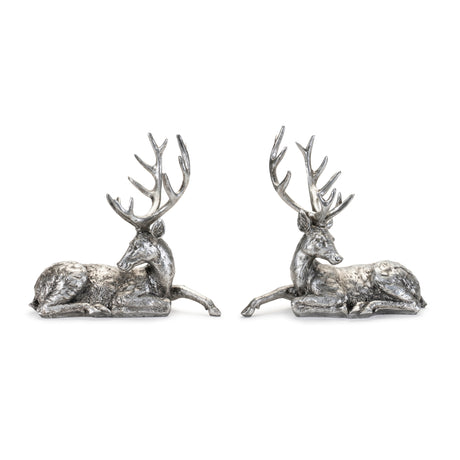 Metallic-deer-statue-(set-of-2)-Sculptures-&-Statues