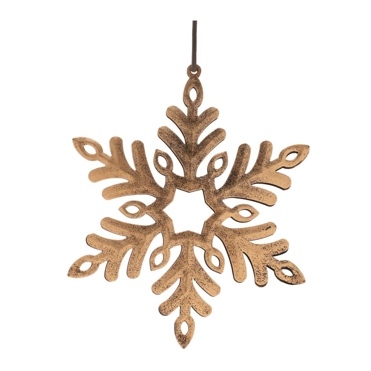 Distressed metal snowflake (set of 12)