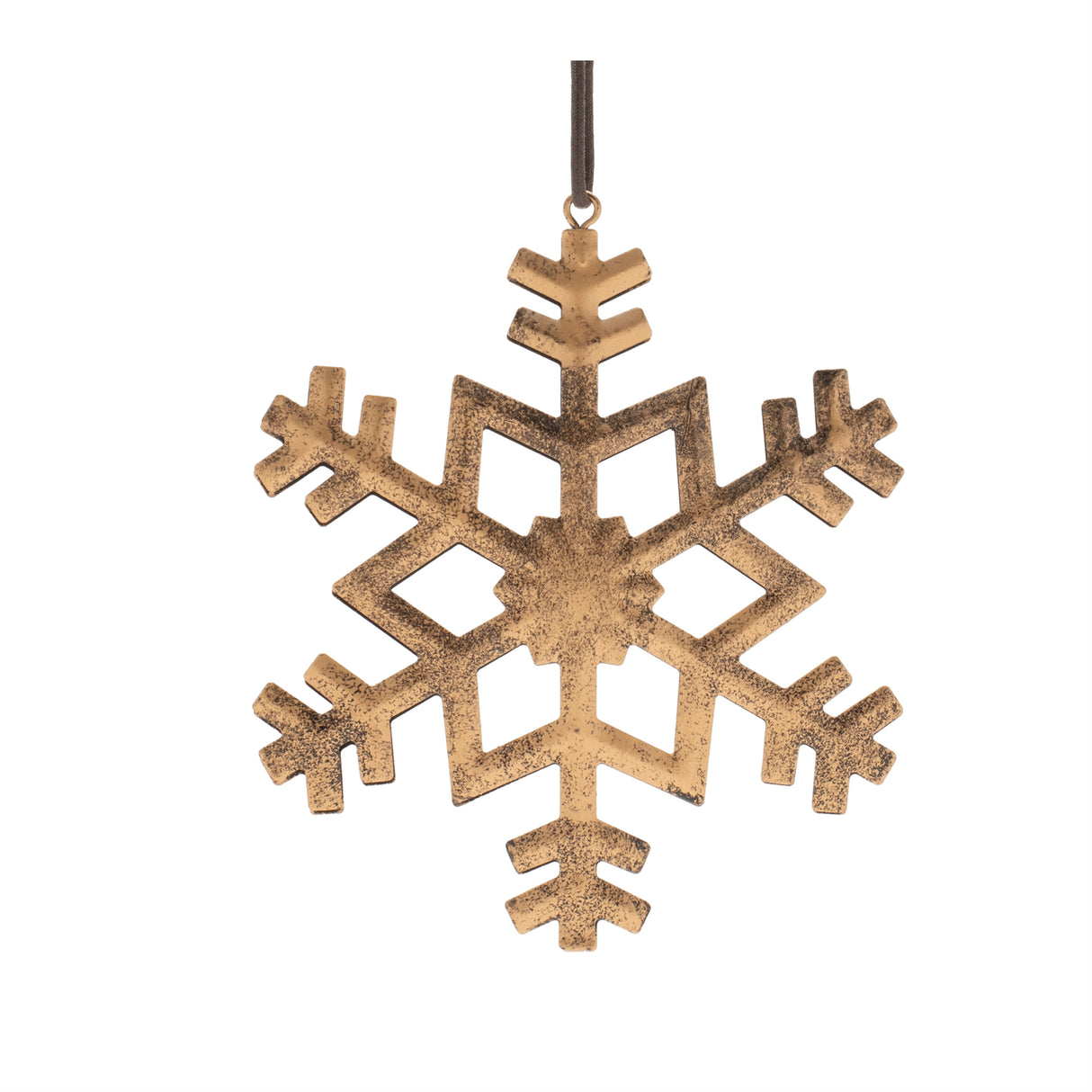 Distressed metal snowflake (set of 12)