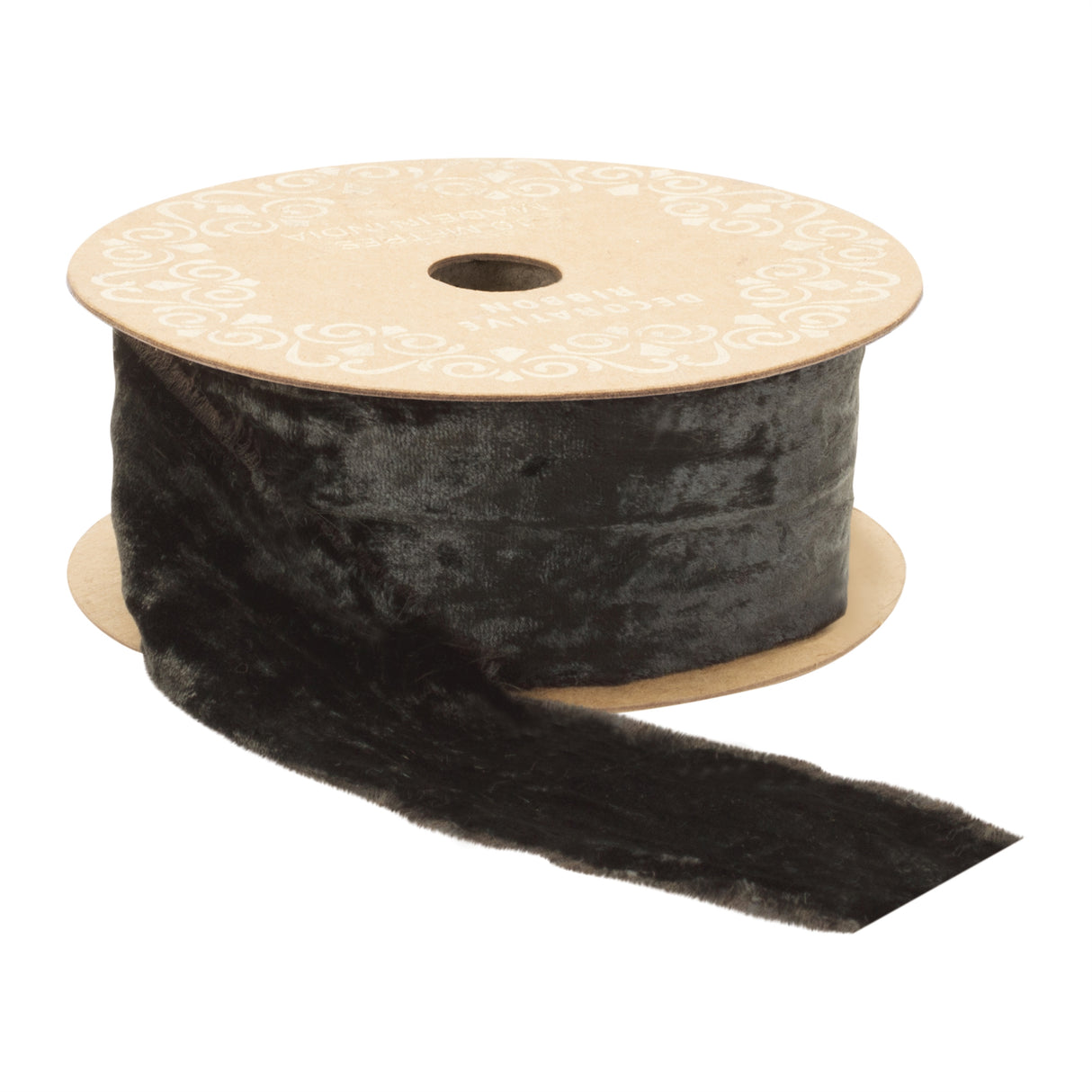 Raw edge velvet ribbon 2" x 10 yds.