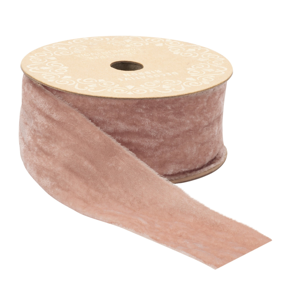 Raw edge velvet ribbon 2" x 10 yds.