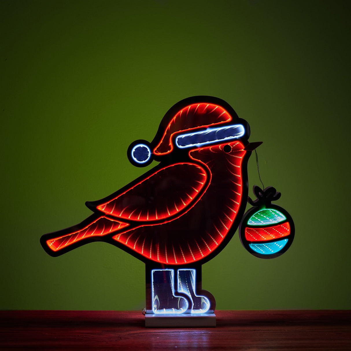 Holiday Cardinal Bird Ekkolight 15.75"