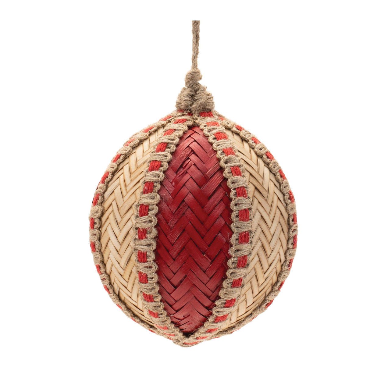 Woven Bamboo Ornament (Set of 4)