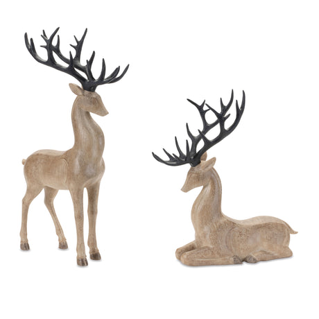 Modern-Deer-Figurine-(Set-of-2)-Figurines