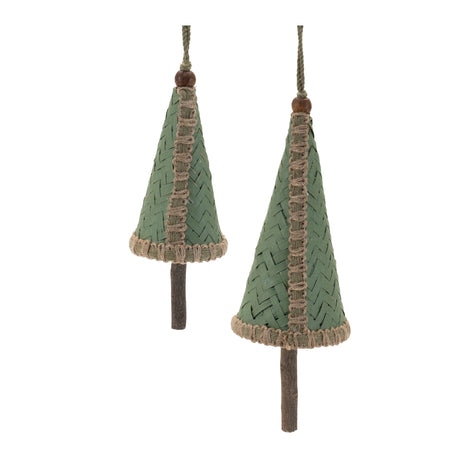 Woven-bamboo-pine-tree-ornament-(set-of-4)-Christmas-Ornaments
