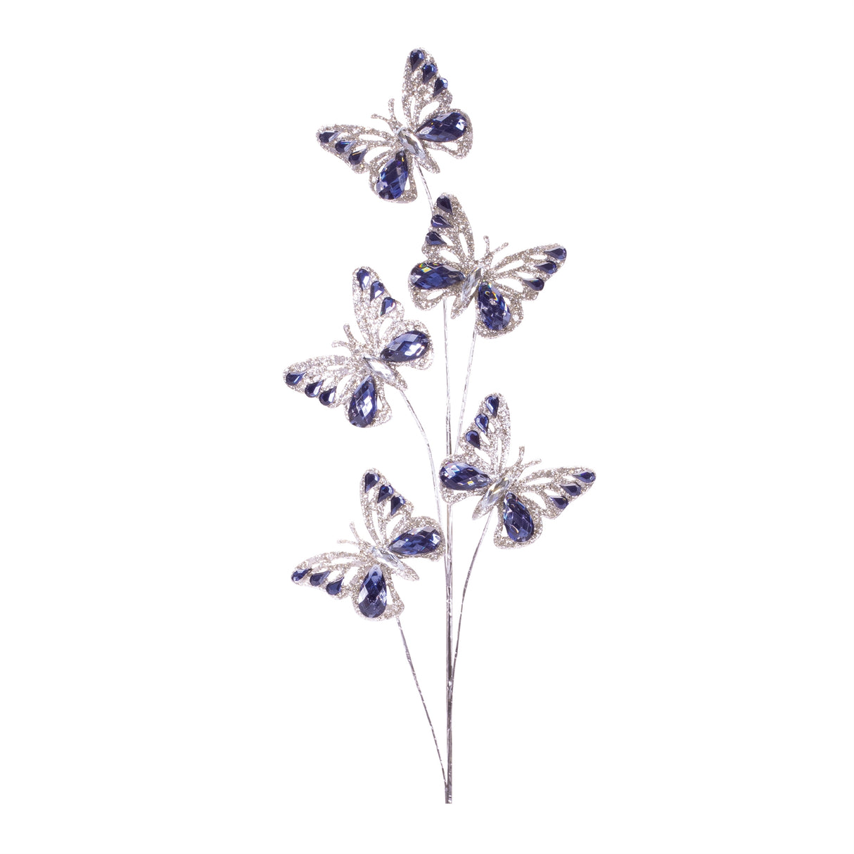 Jeweled-butterfly-spray-(set-of-2)-Artificial-Flowering-Plants