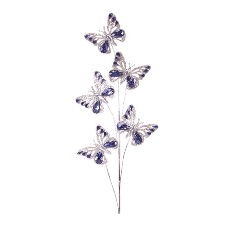 Jeweled-Butterfly-Spray-(Set-of-2)-Artificial-Flowering-Plants