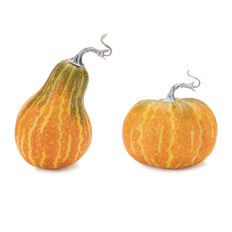 Foam-Pumpkin-and-Gourd-Decor-(Set-of-2)-Halloween-Decor