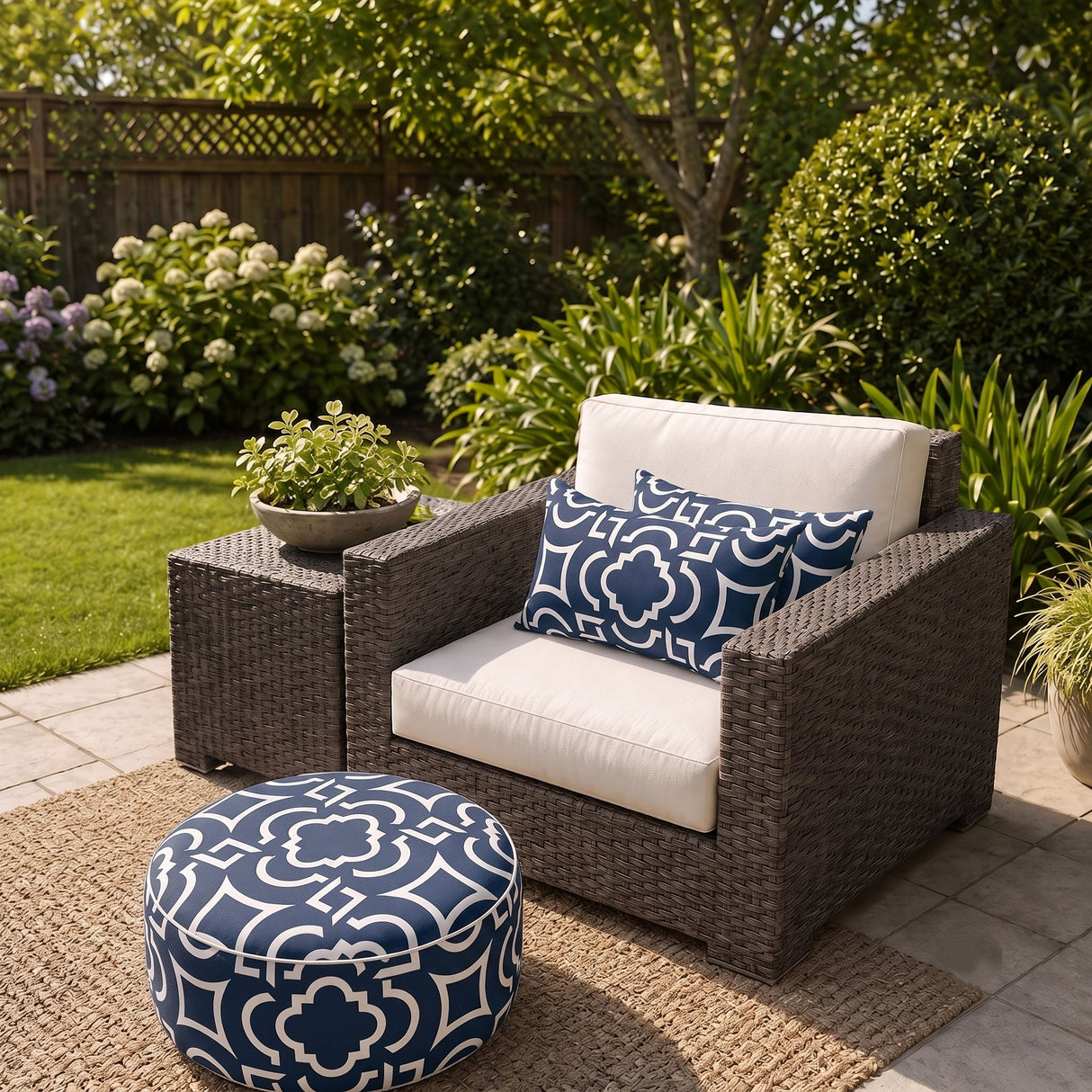 2 Pack Outdoor Lumbar Pillow Covers