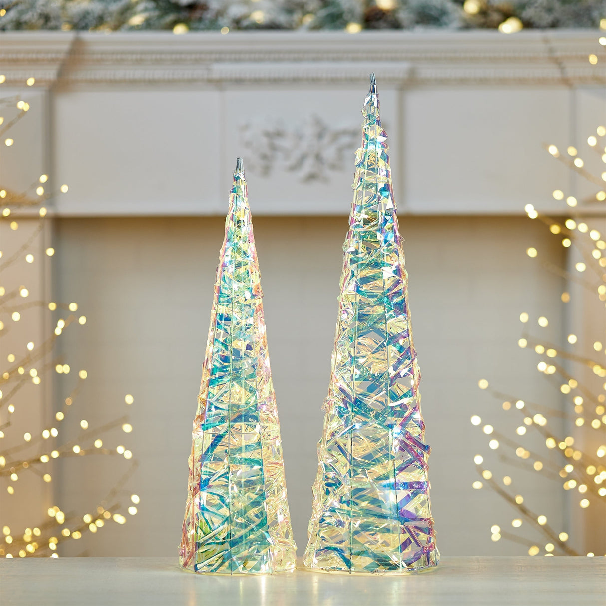 Iridescent LED Tree (Set of 2)