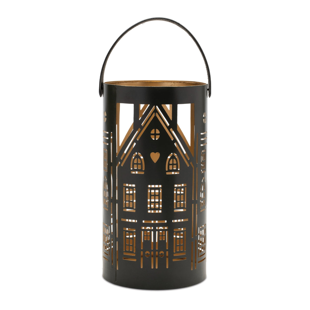 Punched Metal House Lantern Set of 3