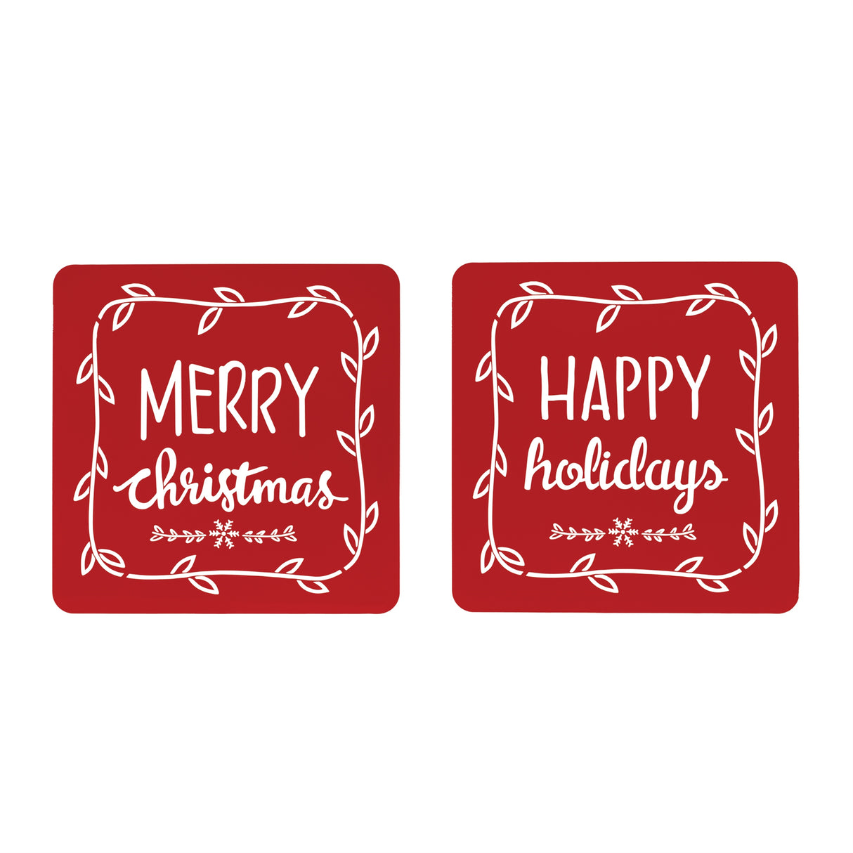 Cut-Metal-Holiday-Sentiment-Sign-(Set-of-2)-Seasonal-&-Holiday-Decor