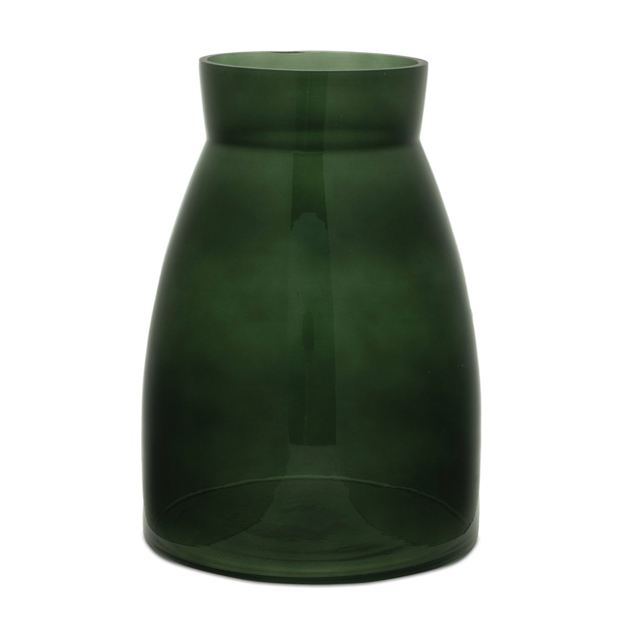 Green-Glass-Vase-(Set-of-2)-Vases