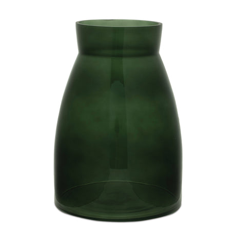 Green-Glass-Vase-(Set-of-2)-Vases