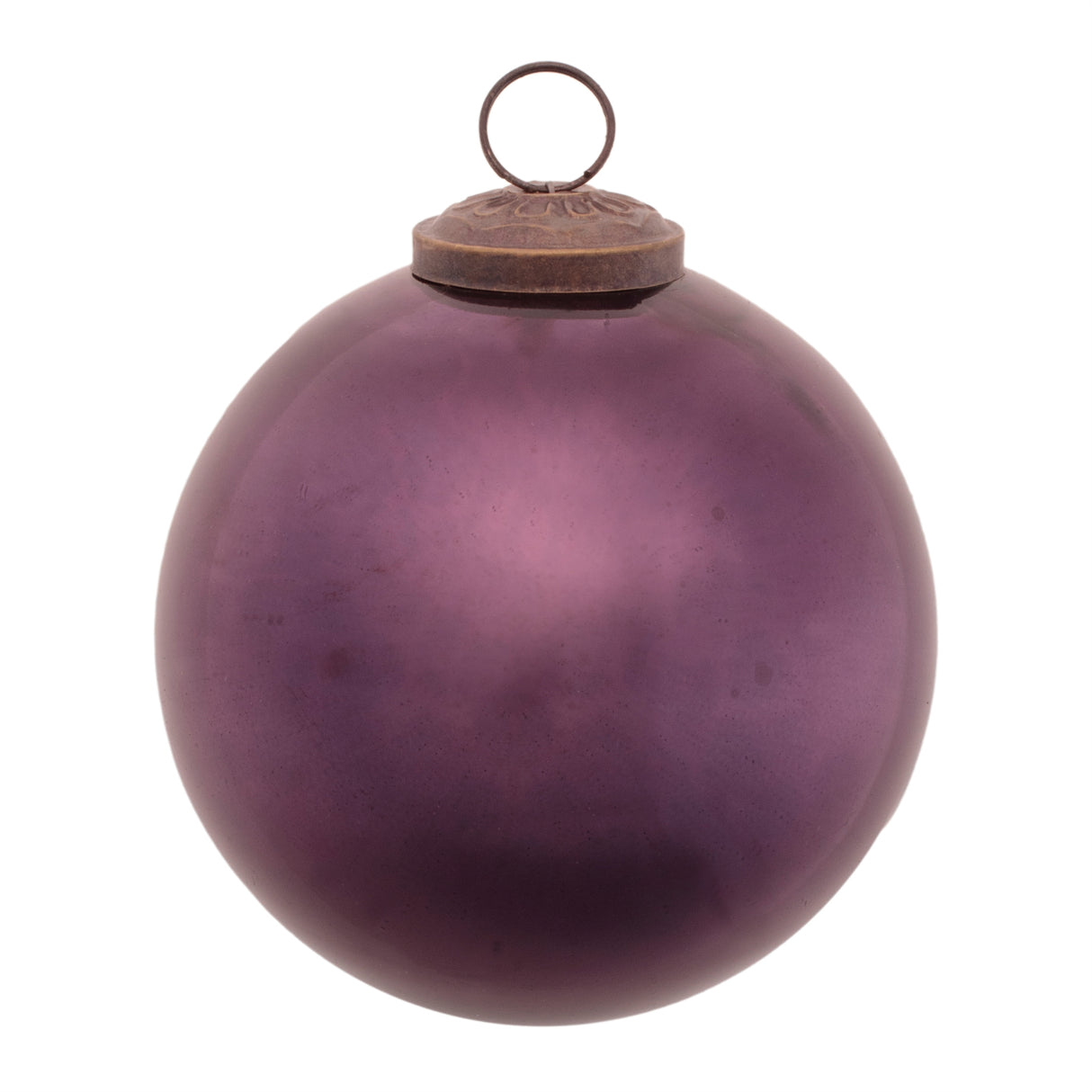 Frosted Glass Ball Ornament (Set of 12)
