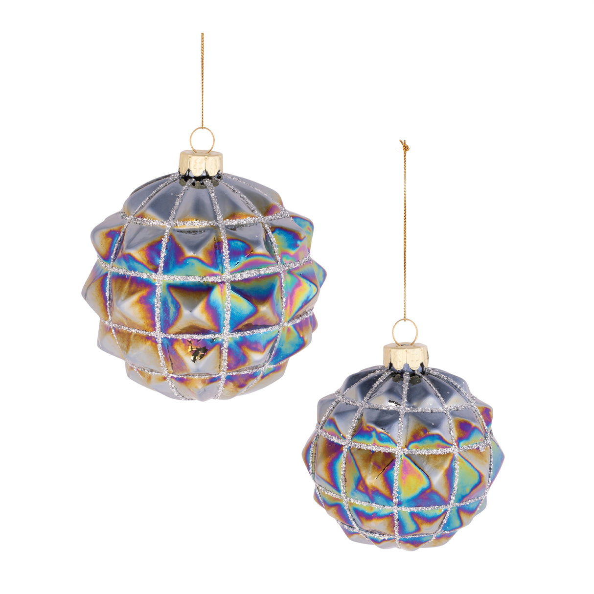 Iridescent-textured-glass-ornament-(set-of-6)-Christmas-Ornaments