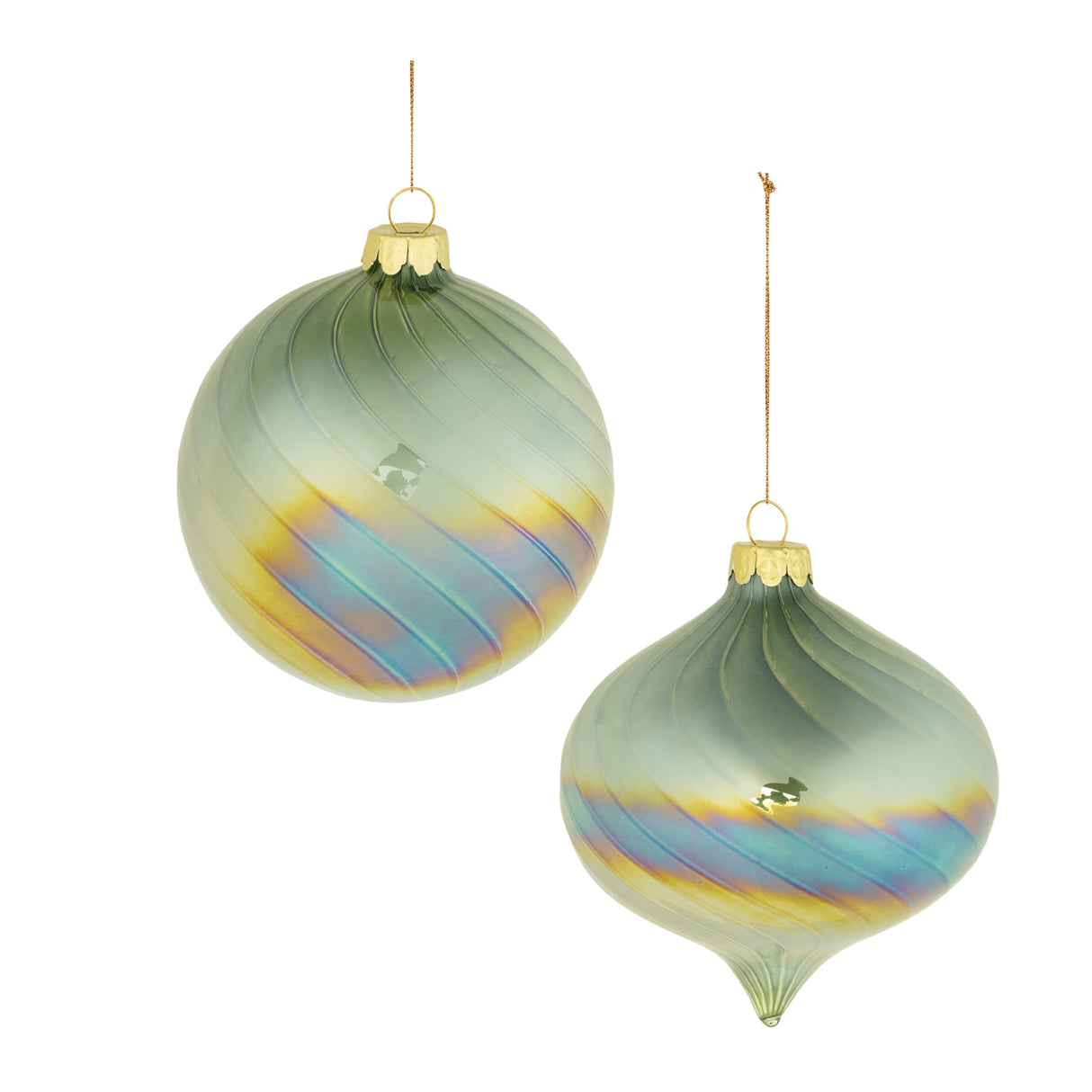 Iridescent-swirled-glass-ornament-(set-of-6)-Christmas-Ornaments