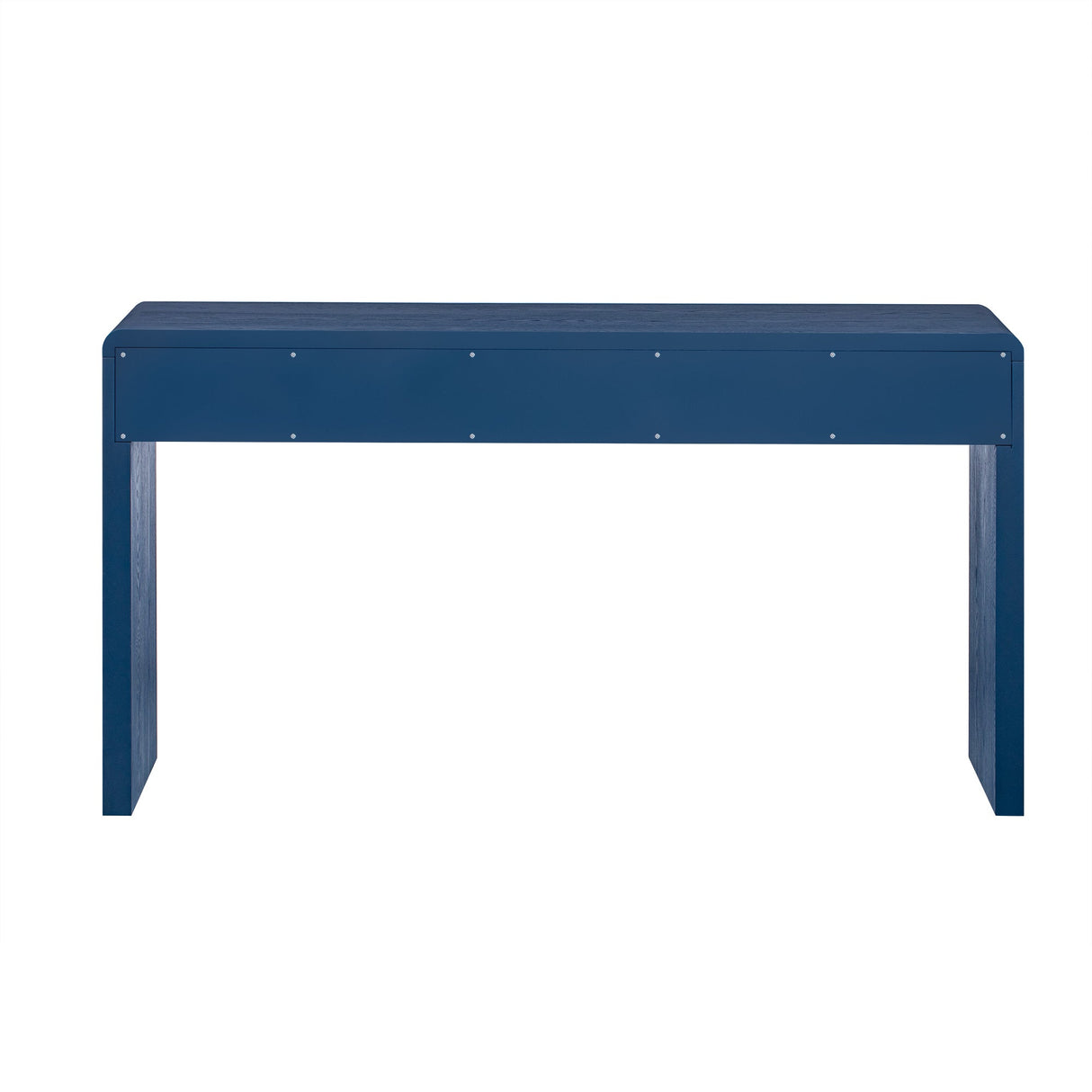 TREXM Rustic Console Table with 3 Fluted Drawers