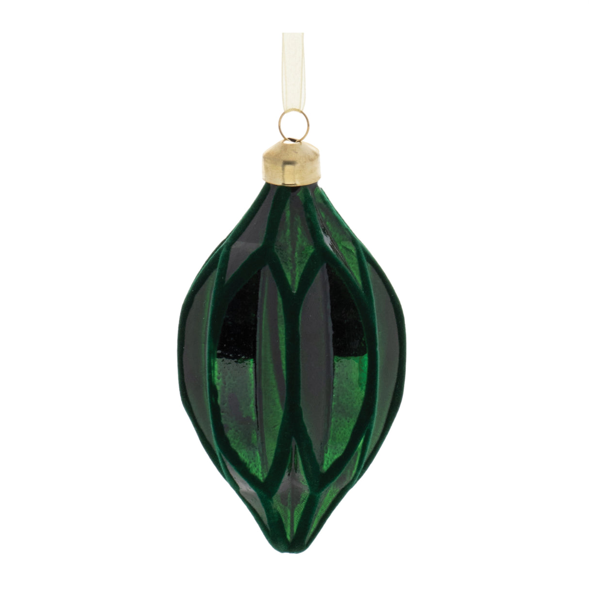 Velvet glass ornament (set of 6)
