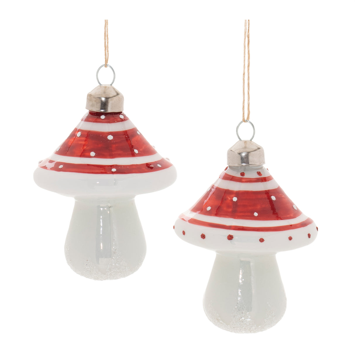 Glittered-Glass-Mushroom-Ornament-(Set-of-6)-Christmas-Ornaments