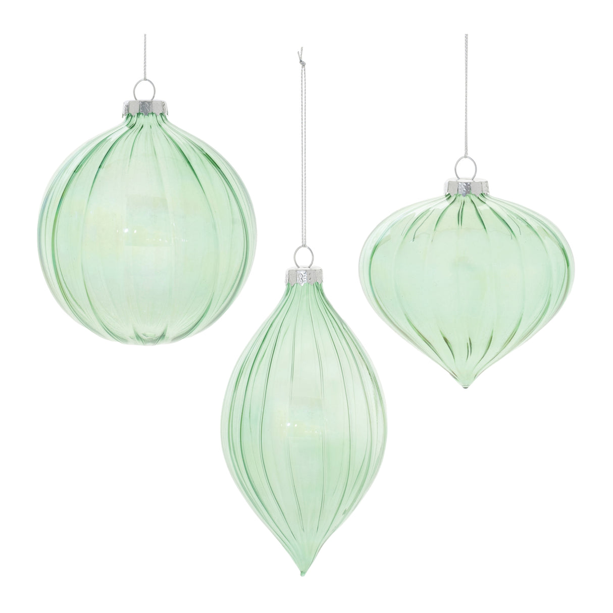 Iridescent-ribbed-glass-ornament-(set-of-6)-Christmas-Ornaments