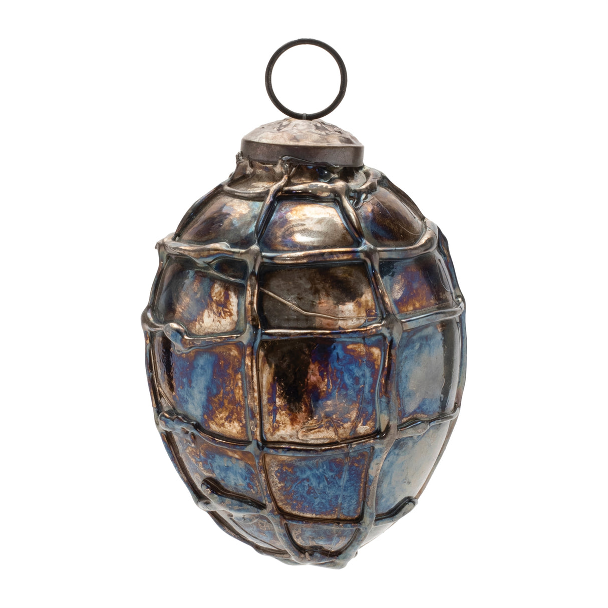 Distressed Mercury Glass Ornament (Set of 12)