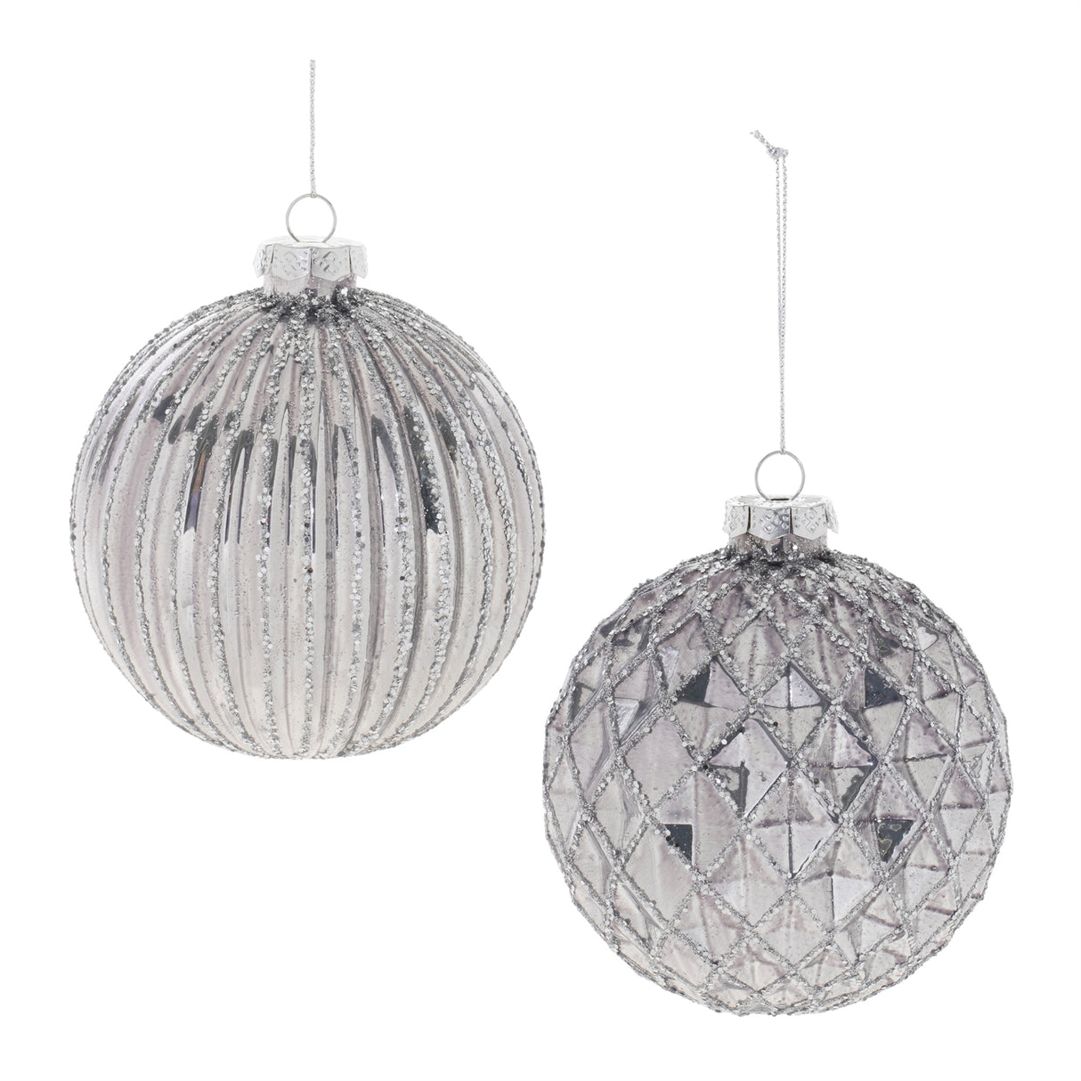 Glittered-glass-ball-ornament-(set-of-6)-Christmas-Ornaments