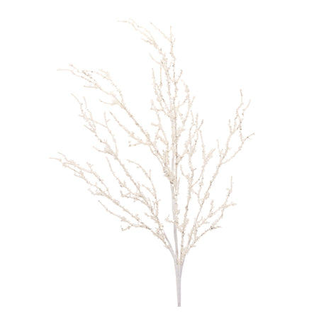 Glittered-twig-branch-(set-of-6)-Artificial-Flowering-Plants