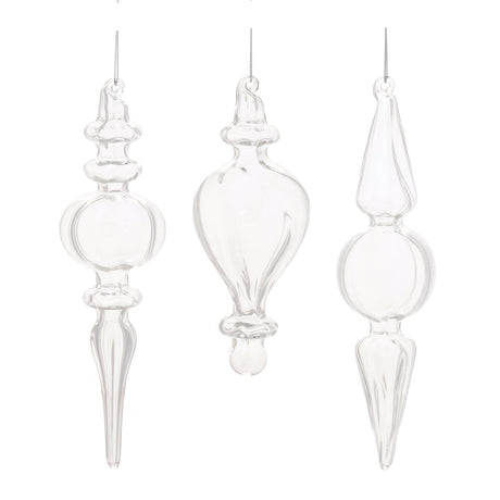 Clear-glass-finial-ornament-(set-of-12)-Christmas-Ornaments
