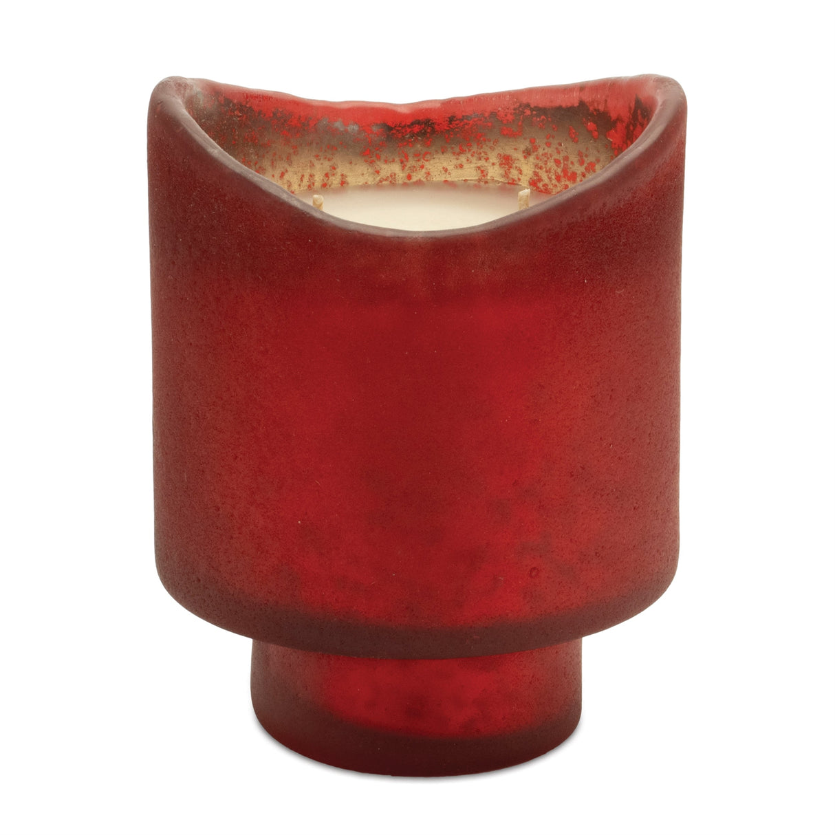 Wassail Scented Soy Candle with Frosted Glass Holder (Set of 2)