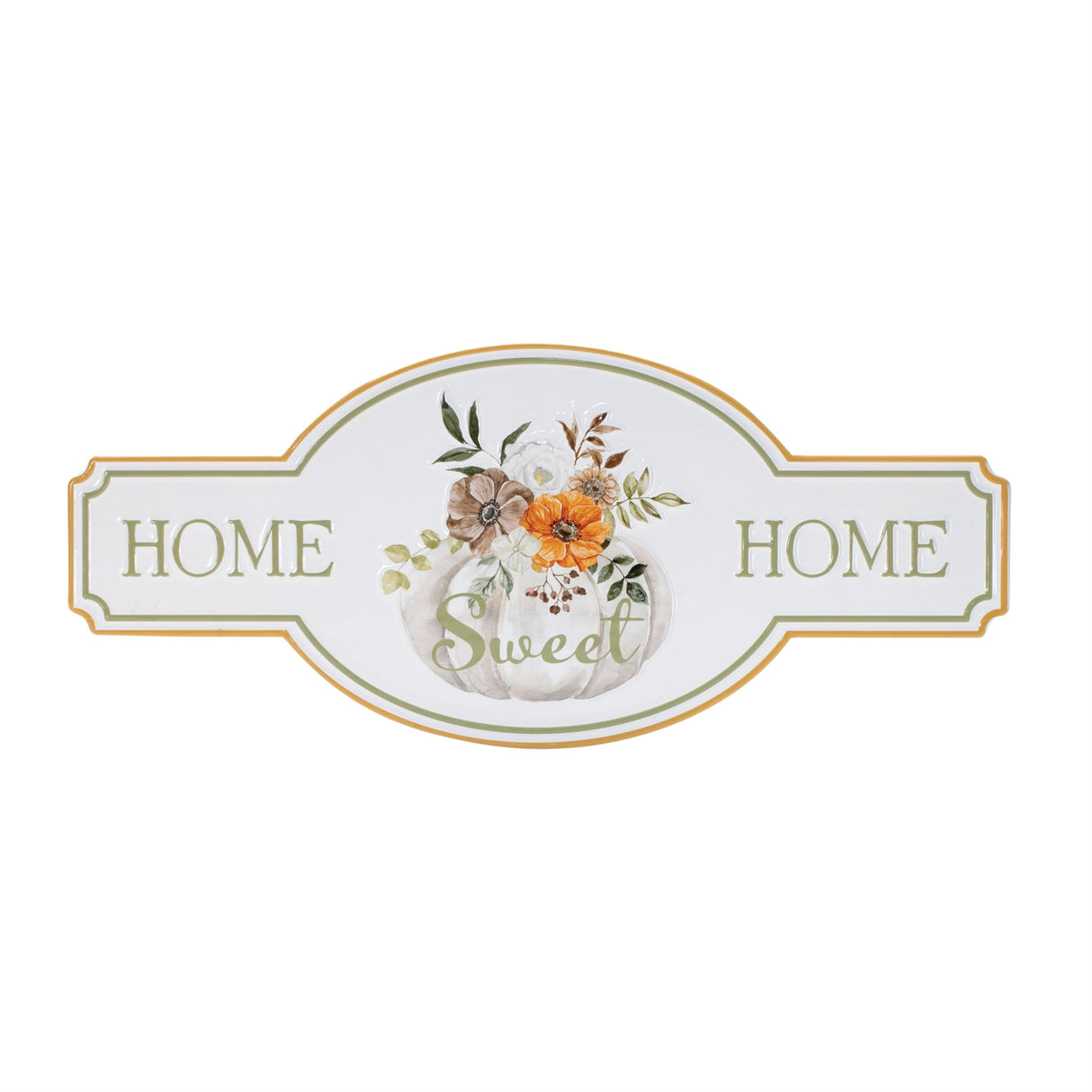 Metal Fall Home Sweet Home Sign 21.75"L