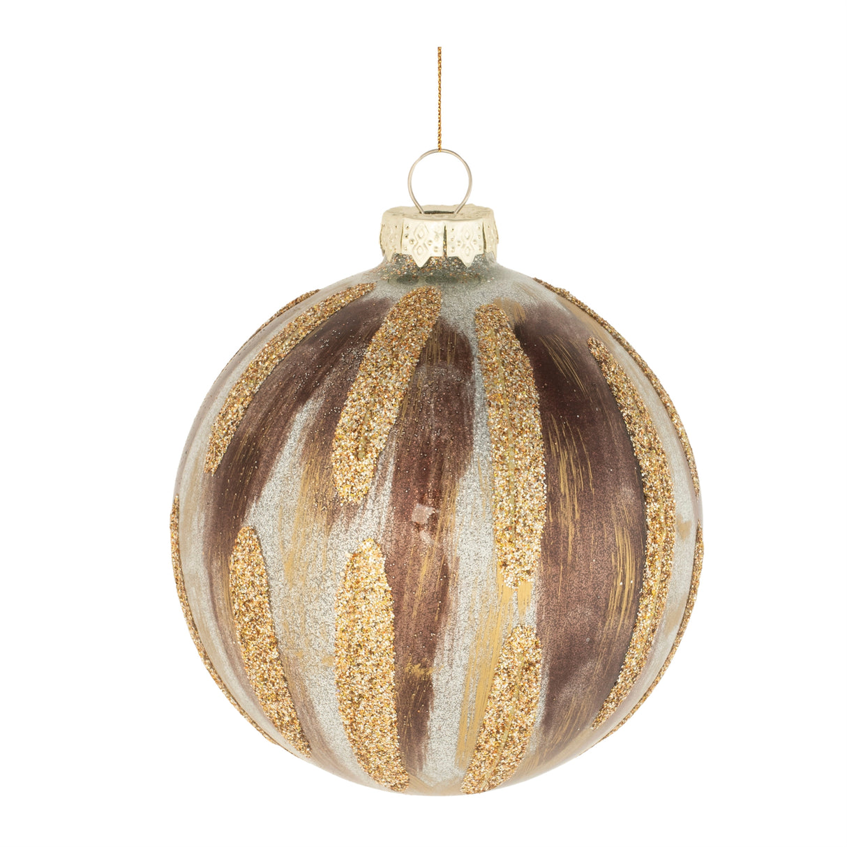 Glitter-painted-glass-ball-ornament-(set-of-6)-Christmas-Ornaments